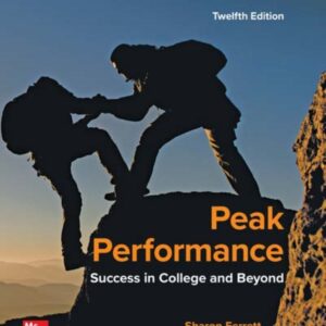 Peak Performance Success in College and Beyond 12th Edition